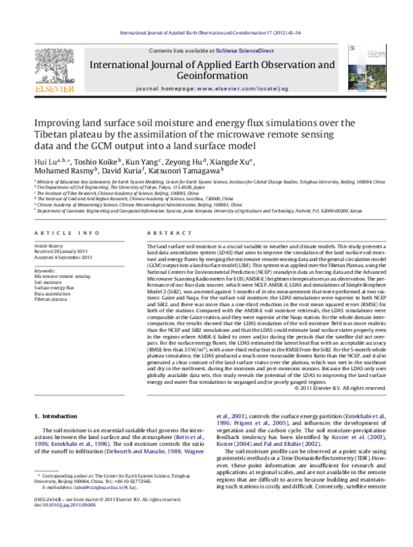 (PDF) Improving land surface soil moisture and energy flux simulations ...