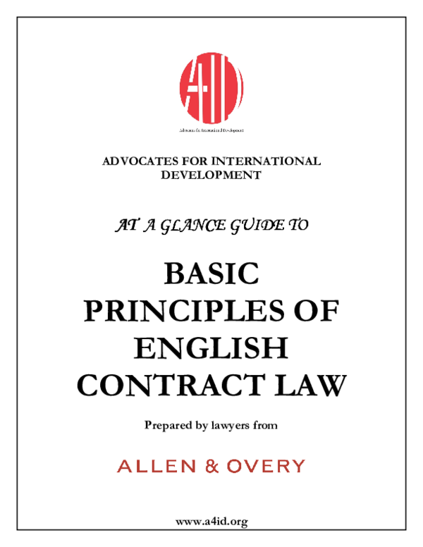Pdf Contract Law Fourth Edition Pdf Contract Law Fourth Edition