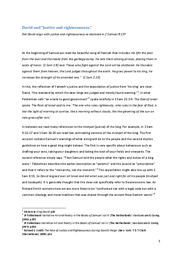 Righteousness essay image