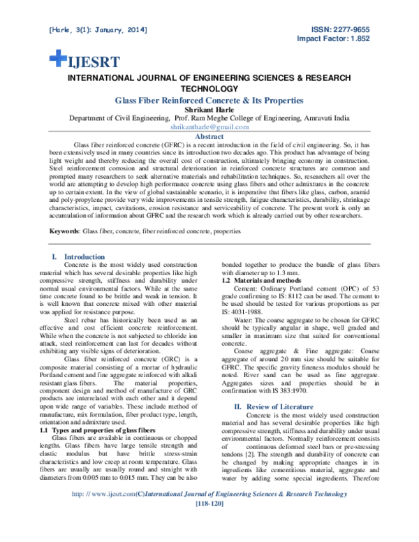 Fibre reinforced concrete seminar report image