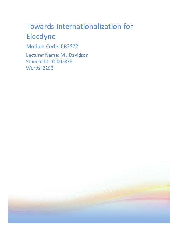 Elecdyne essay 02 picture