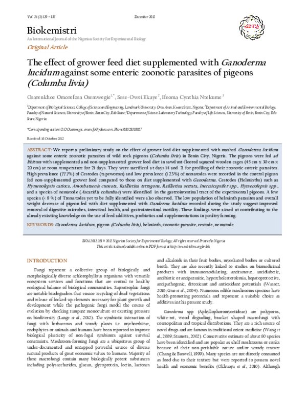 PDF) An International Journal of the Nigerian Society for 