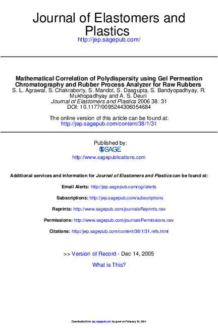 Polydispersity of polymers picture