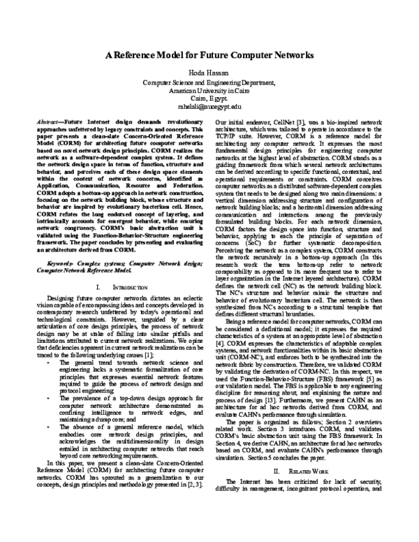 (PDF) A Reference Model for Future Computer Network