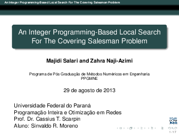 (PDF) BrainStorm about An Integer Programming-Based Local Search For ...