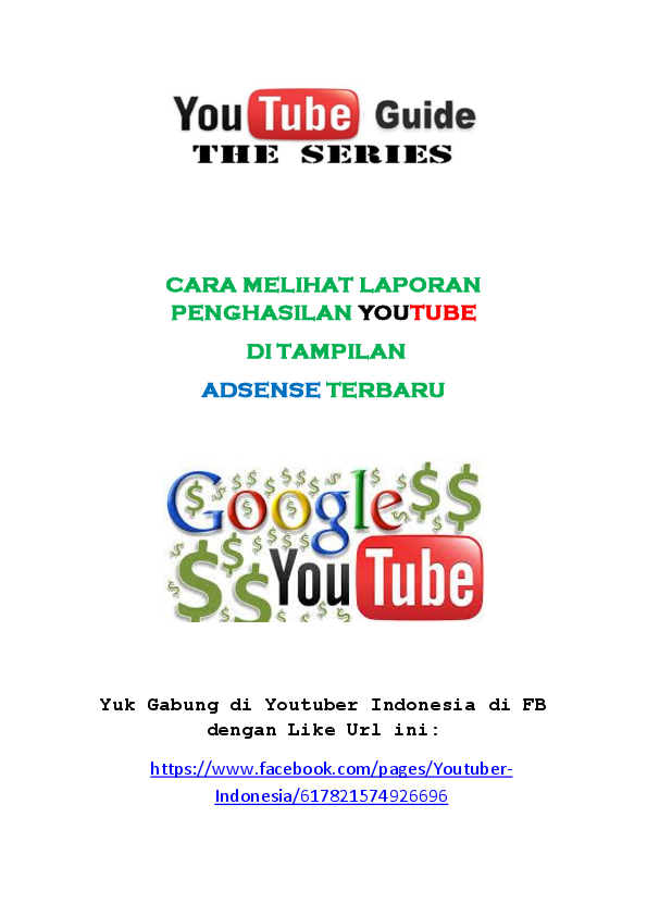 Pdf Cara Melihat Laporan Penghasilan Youtube Praja Sinaga Academia Edu