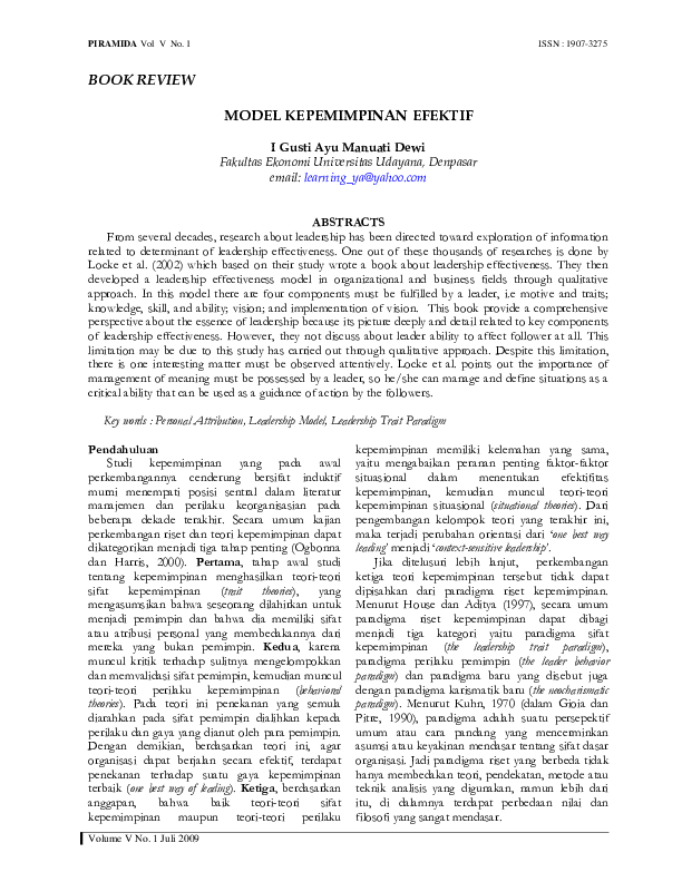 Characteristics of effective leadership pdf picture