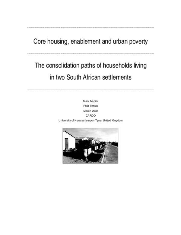 Urban poverty thesis image