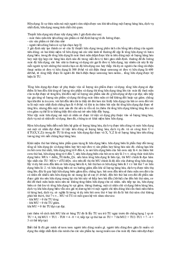 First page of “Thuyet huu dung”