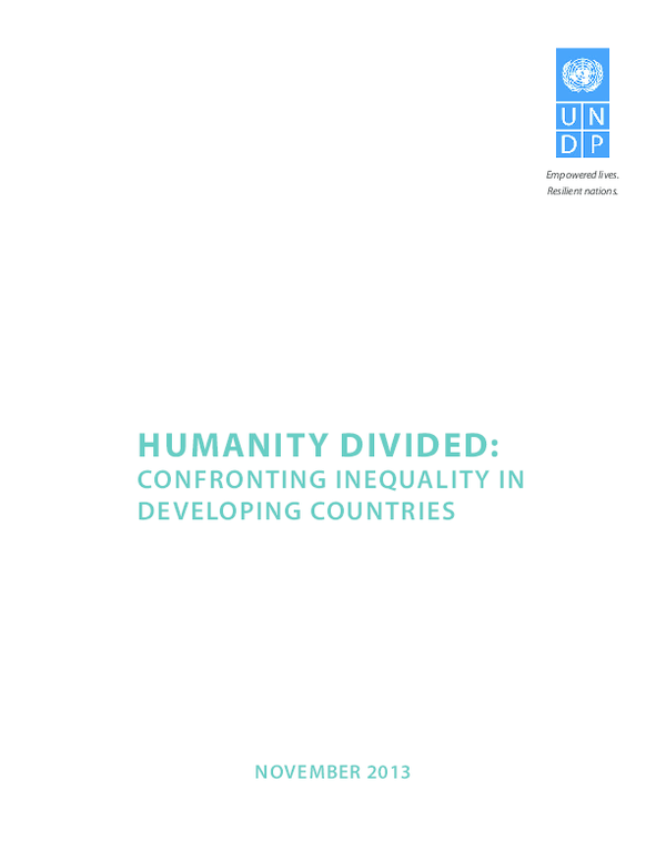 (PDF) Humanity DiviDeD: Confronting inequality in Developing Countries
