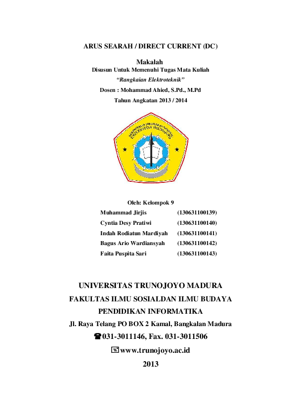 Pdf Rangkaian Elektonika Arus Searah Bagus Wardiansyah Academia Edu