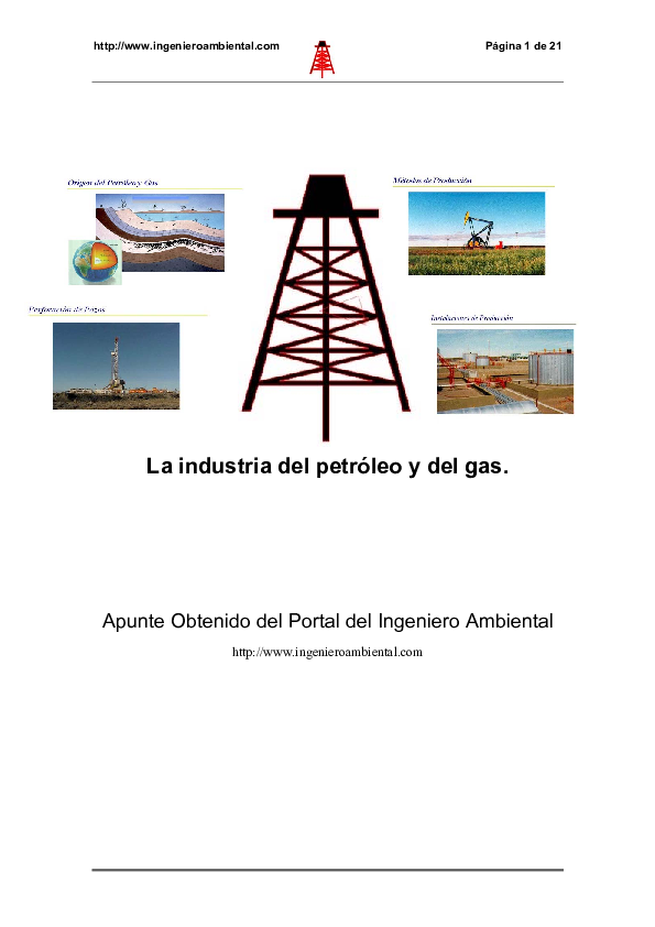 (PDF) La industria del petróleo y del gas