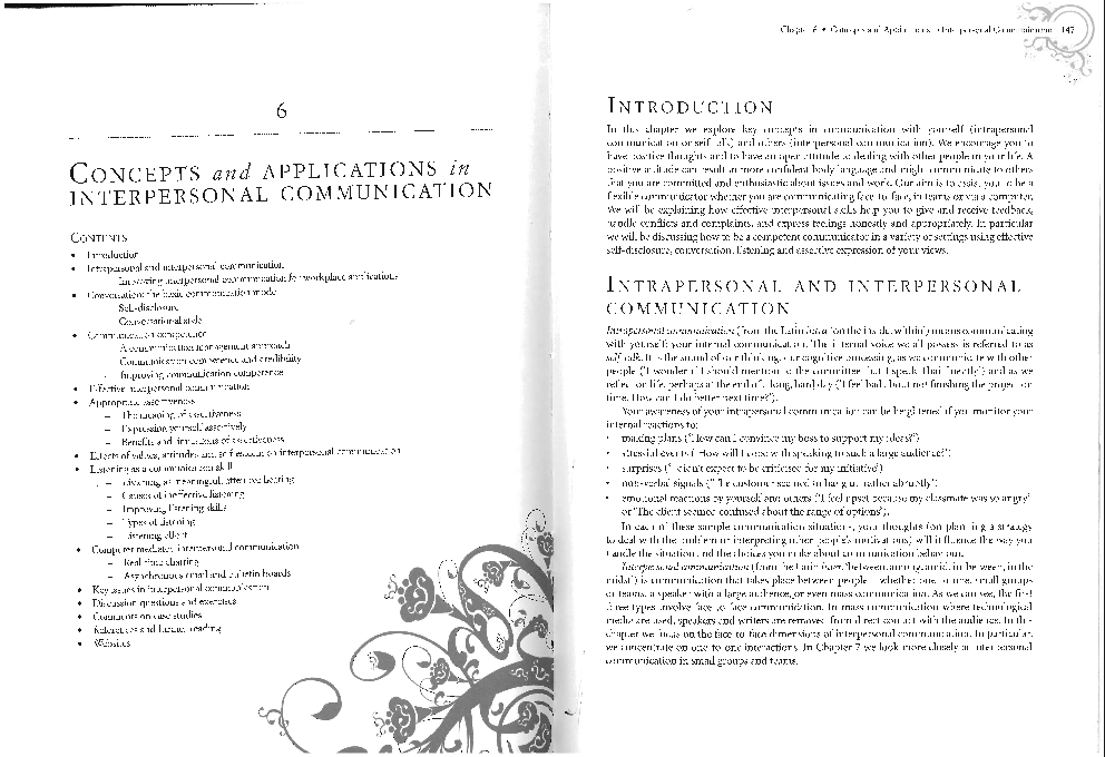 (PDF) Chapter 6 Concepts and Applications in Interpersonal ...