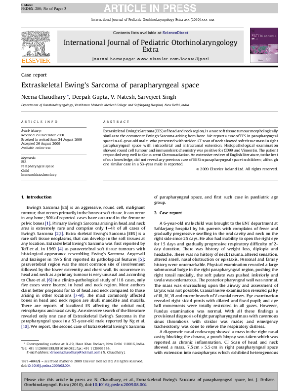 Types of ewing sarcoma picture