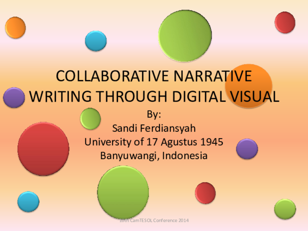(PDF) Collaborative Narrative Writing Through Digital Visuals