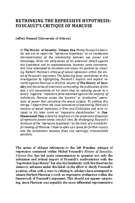 The foucault reader summary picture