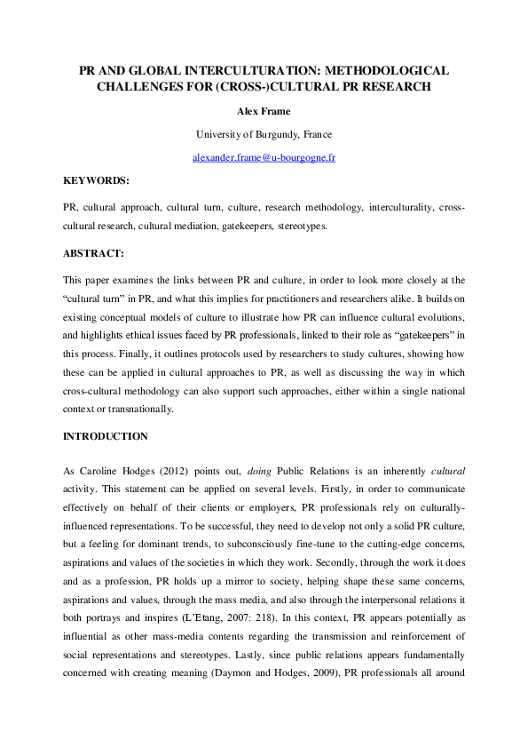 Interculturation essay picture