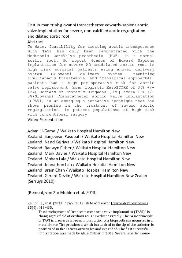 (DOC) First in man trial