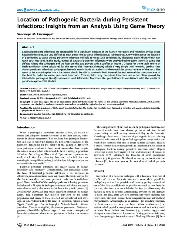 (PDF) Location of Pathogenic Bacteria during Persistent Infections ...