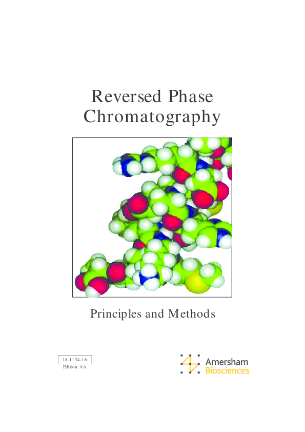 (PDF) Reversed Phase Chromatography Principles and Methods 18113416