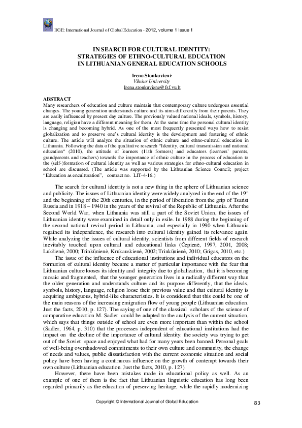 Ethnicity essay introduction image