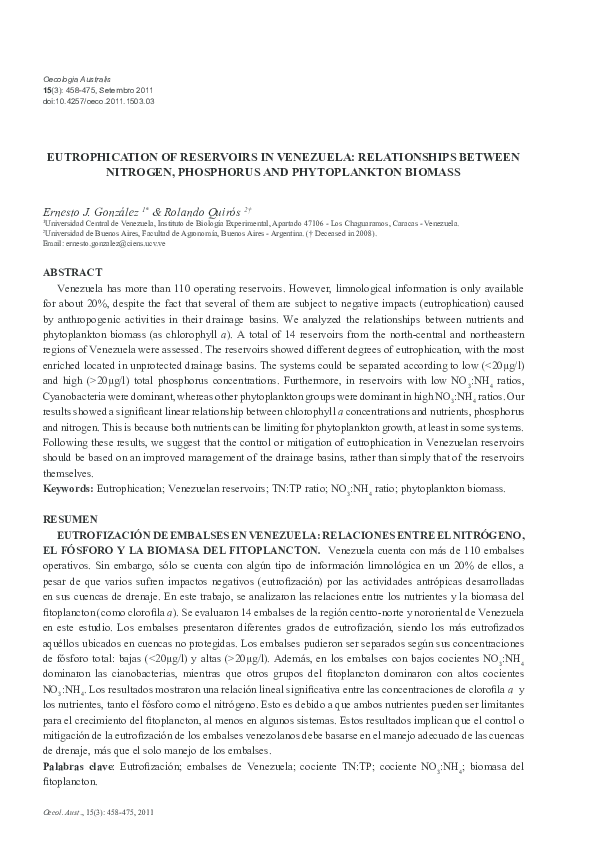 Artificial eutrophication examples image