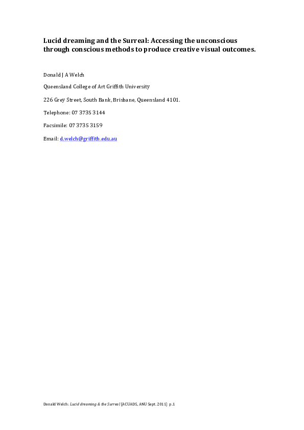 Lucid dream college essay image