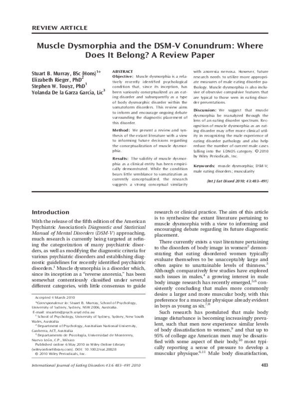 Muscle dysmorphia essay 08 picture