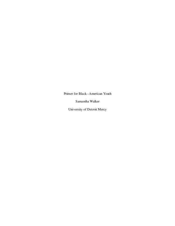 (DOC) Primer for blacks