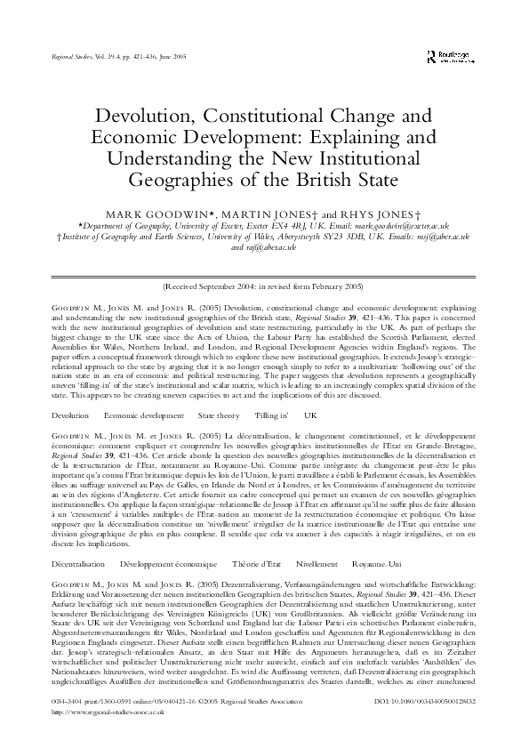 Devolution uk essay image