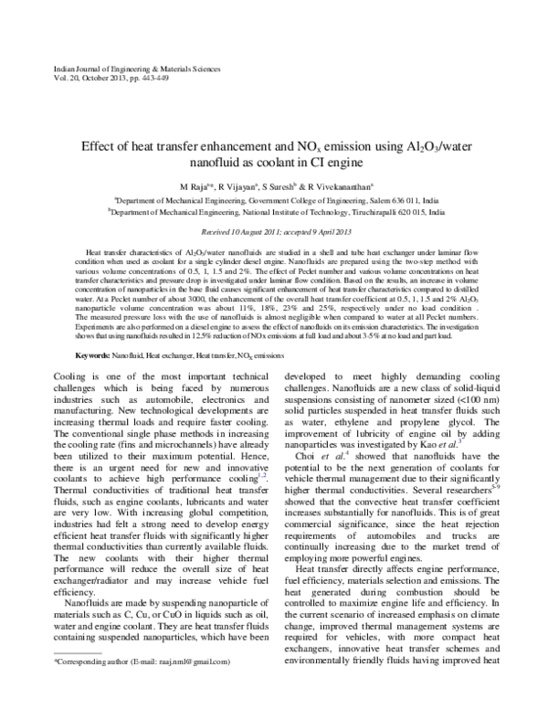 (PDF) Effect of heat transfer enhancement and NO x emission using Al 2 ...