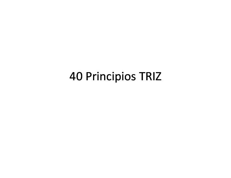 (PDF) 40 Principios TRIZ