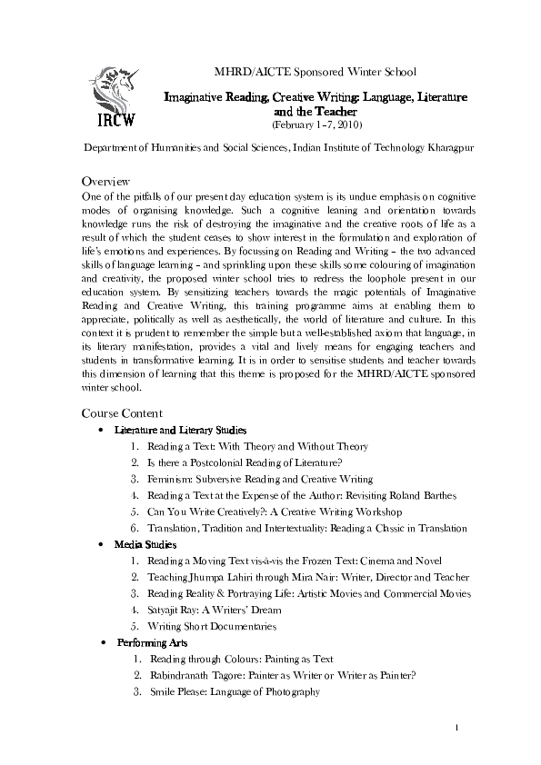 Creative writing vocabulary list image