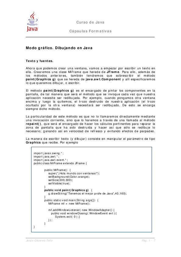 (PDF) Curso de Java