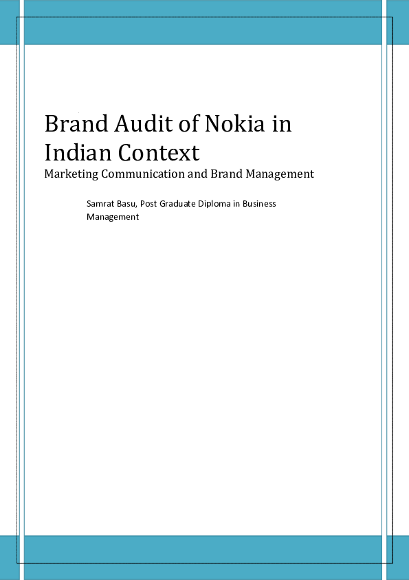 Brand assessment example picture