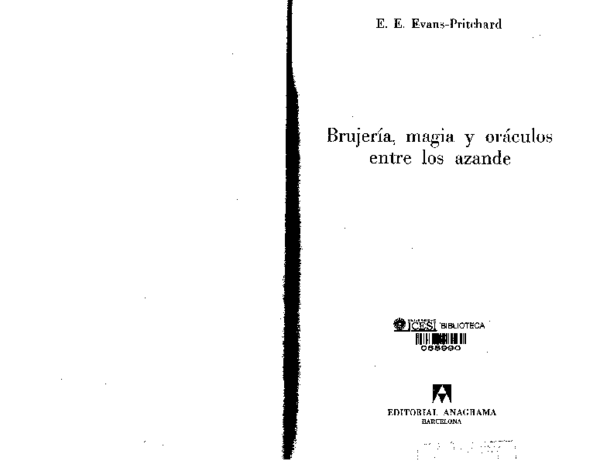 (PDF) Brujeria-magia-y-oraculos-entre-los-azande-e-p