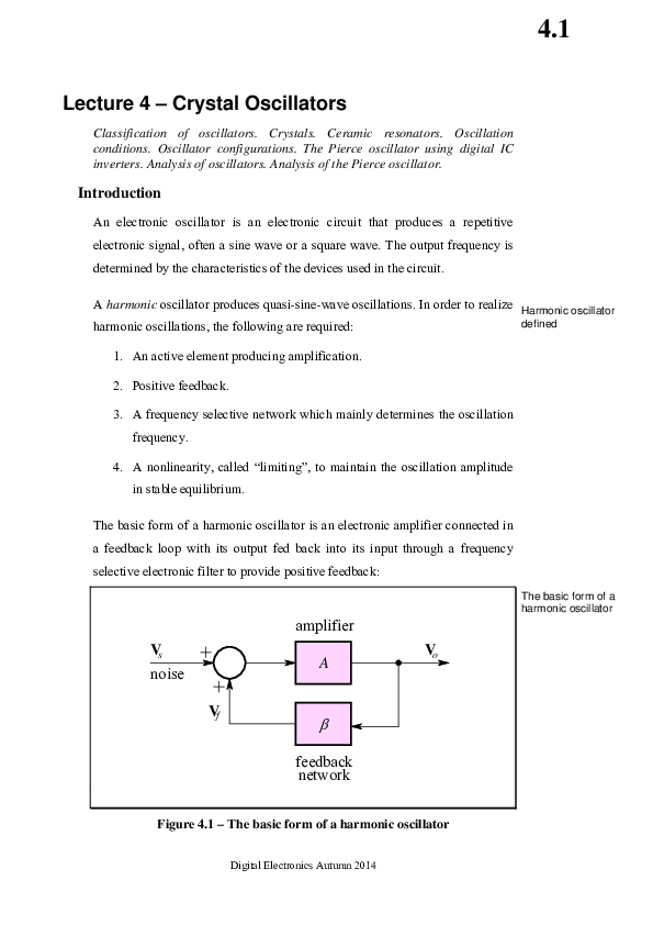 (PDF) Lecture 4 Crystal Oscillators P Waruna De Silva Academia.edu