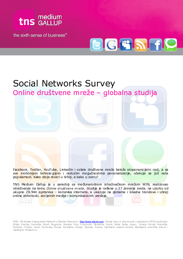 U upoznavanje mreze srbiji za drustvene
