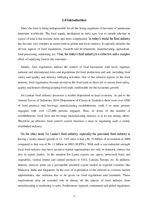 (DOC) Food Control Management in Sri Lanka Bhagya Nallaperuma