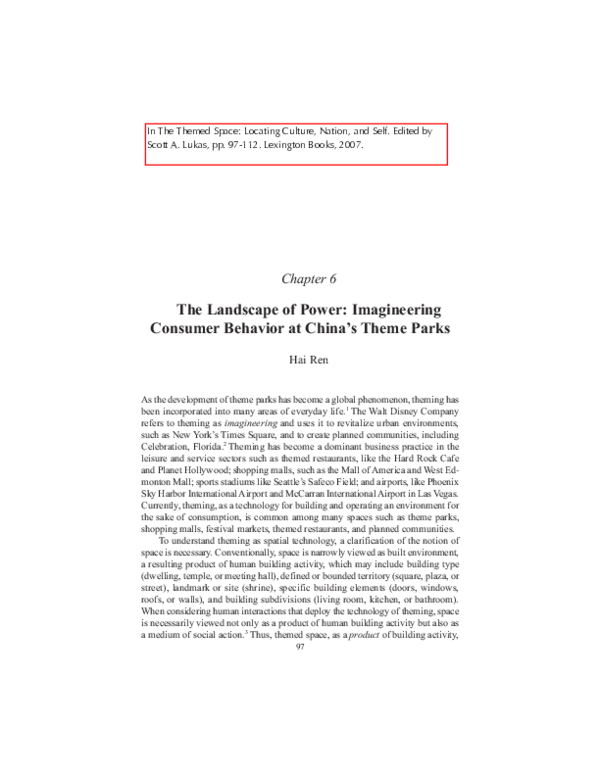 Imagineering essay image