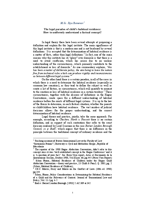 Common habitual residence picture