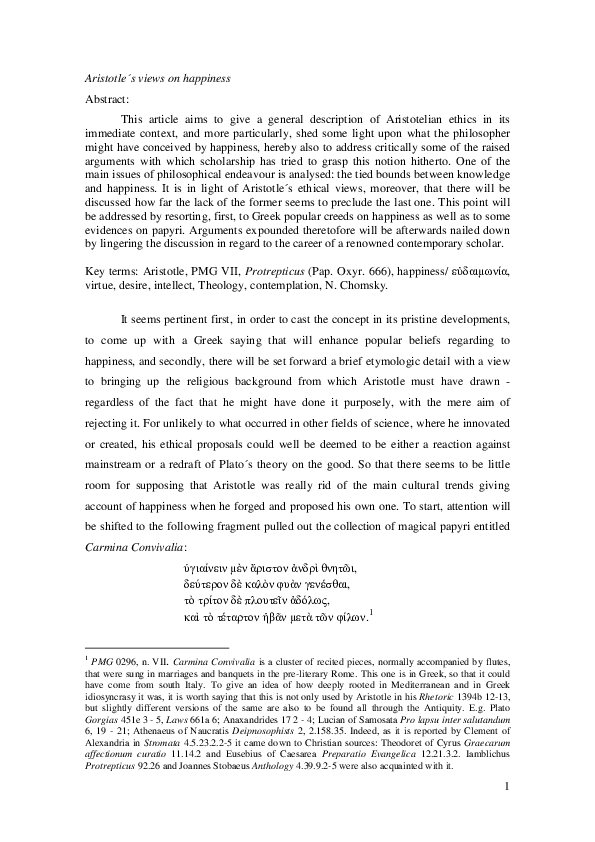 Essays happiness aristotle picture