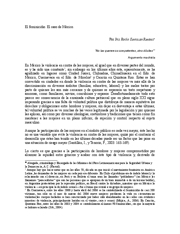 El feminicidio essay picture