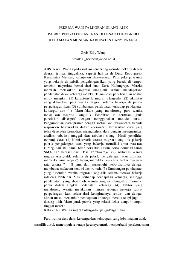 Essay on kompensasi pekerja wanita 03 image