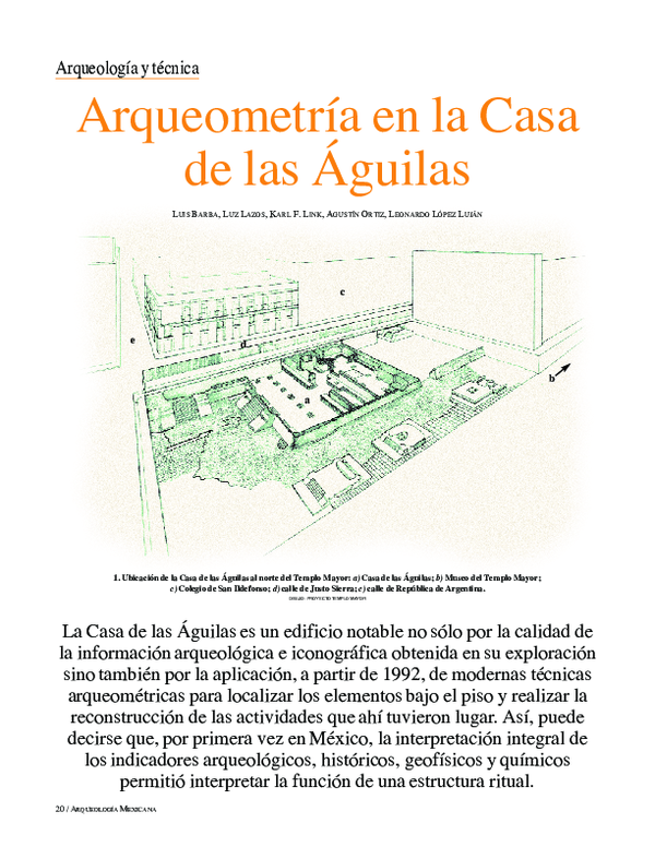 (PDF) ARQUEO METRIA EN LA CASA DE LAS AGUILAS Una Sonrisa Una Mirada (PDF) ARQUEO METRIA EN LA CASA DE LAS AGUILAS Una Sonrisa Una Mirada