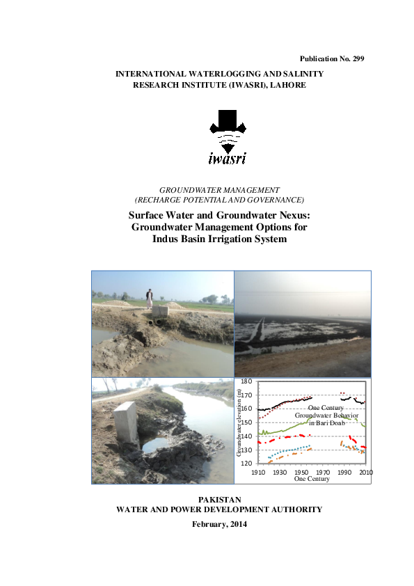 (PDF) Surface Water and Groundwater Nexus Groundwater Management