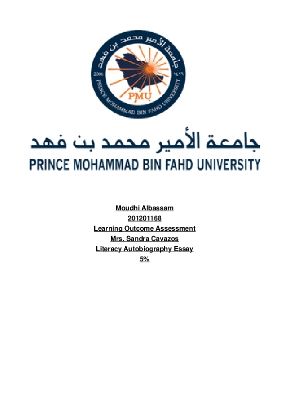 Essays On Baseball Classification Essay Friends also Describe People Essay Pdf Moudhi Albassam Learning Outcome Assessment Five Paragraph Expository Essay Model