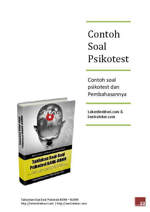 Pdf Psychotest Questions Compilation Ahmad Ragib Zakizamani Academia Edu