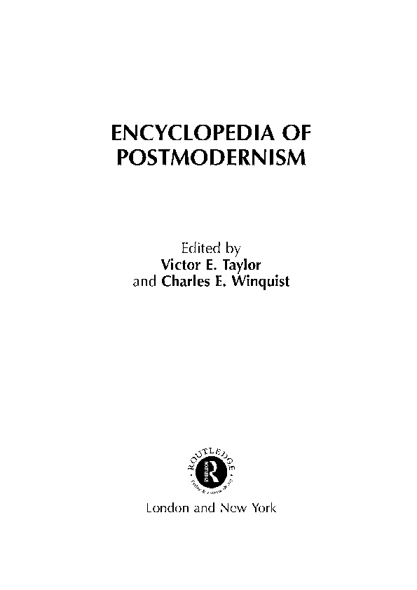(PDF) Rhetoric (and Postmodernism)
