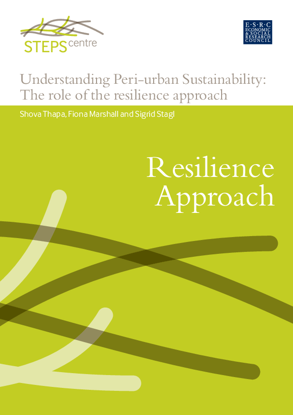 (PDF) Resilience Approach Understanding Peri-urban Sustainability: The ...